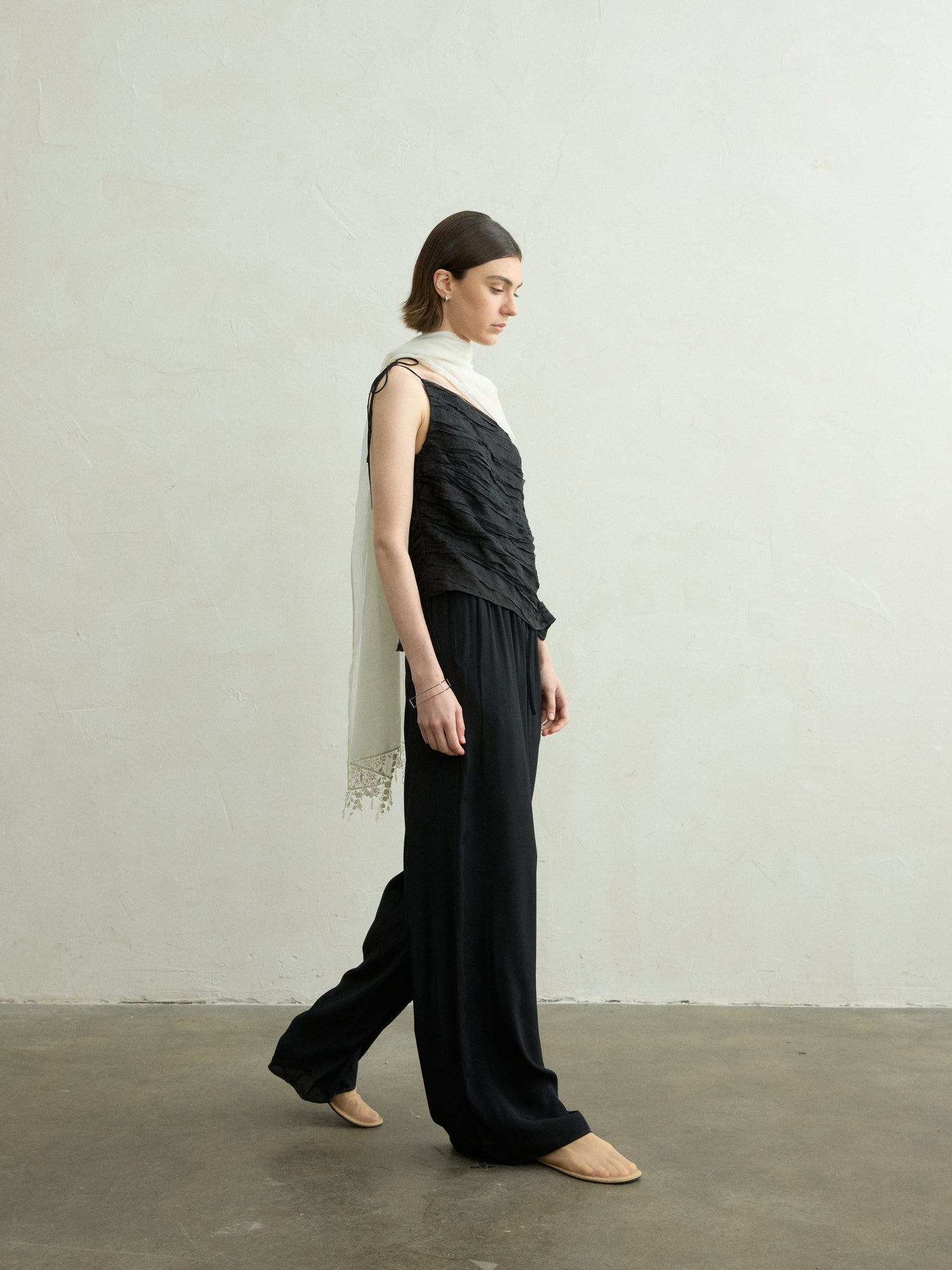 Avril silk trousers