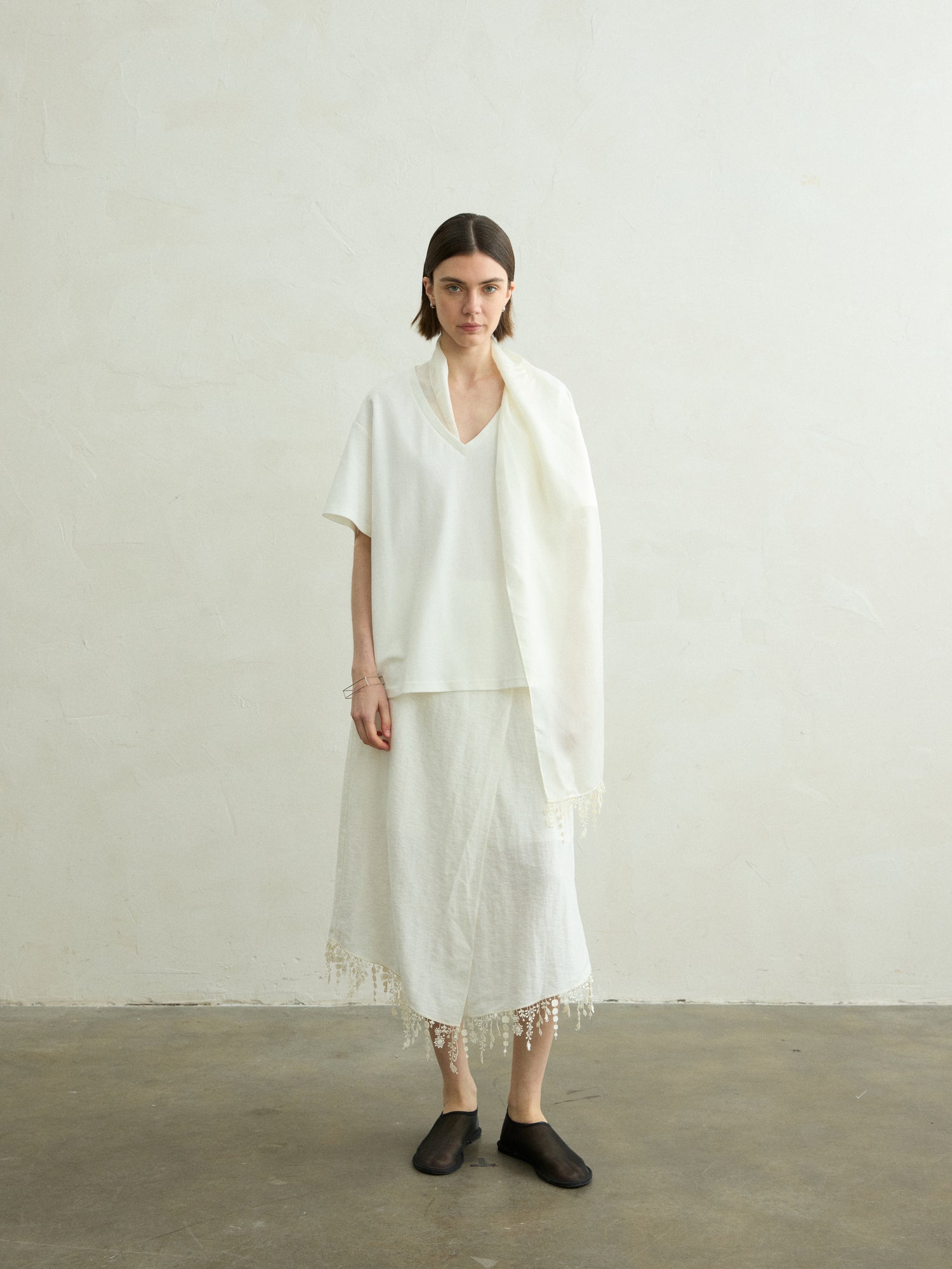 Cerise scarf t-shirt