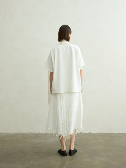 Cerise scarf t-shirt