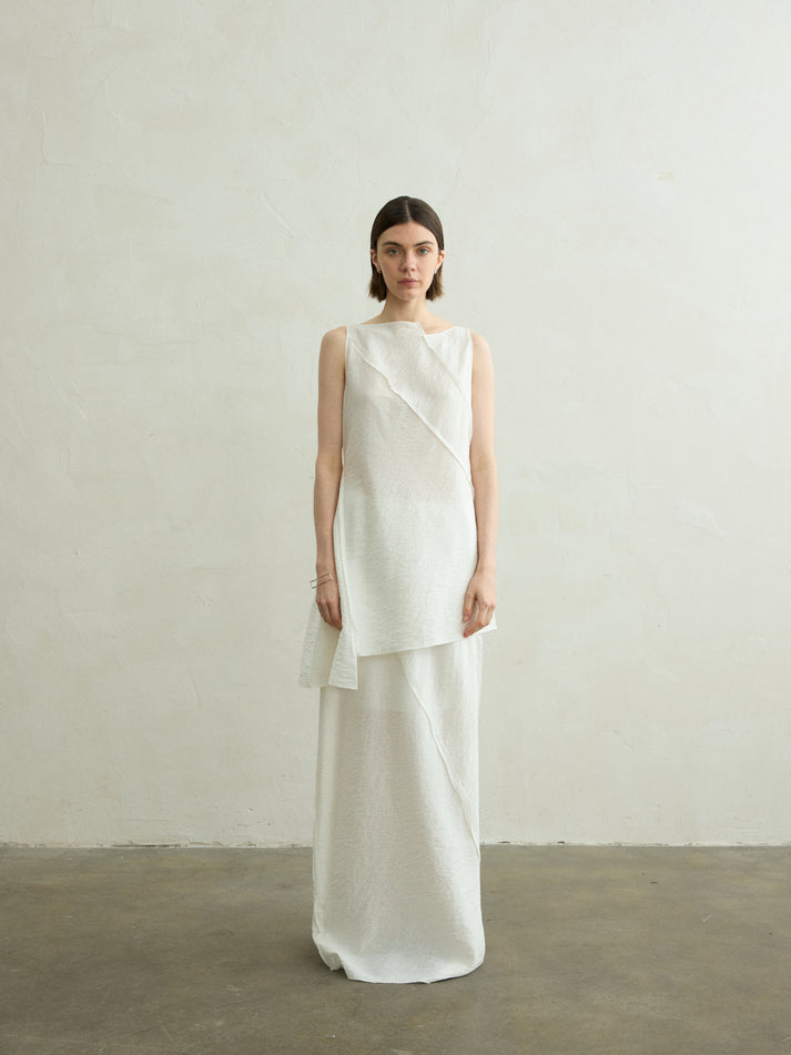 Claire patched skirt