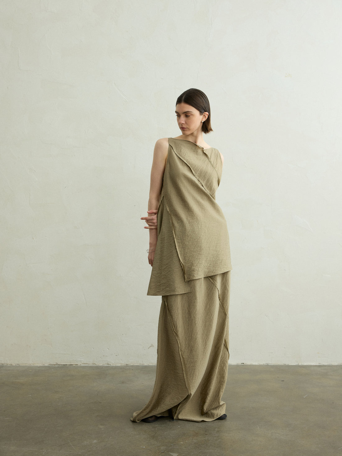 Claire patched skirt