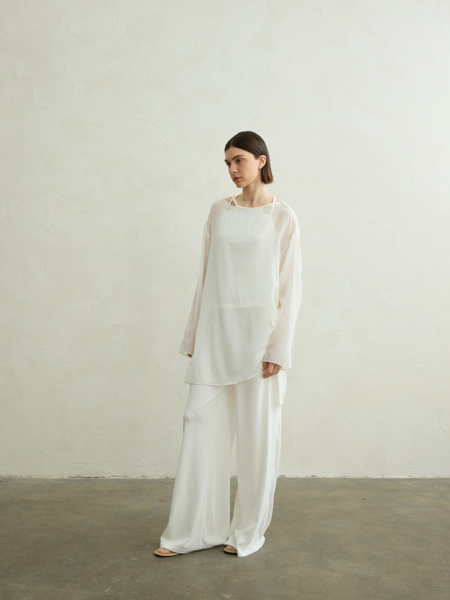 Berta wool sheer top