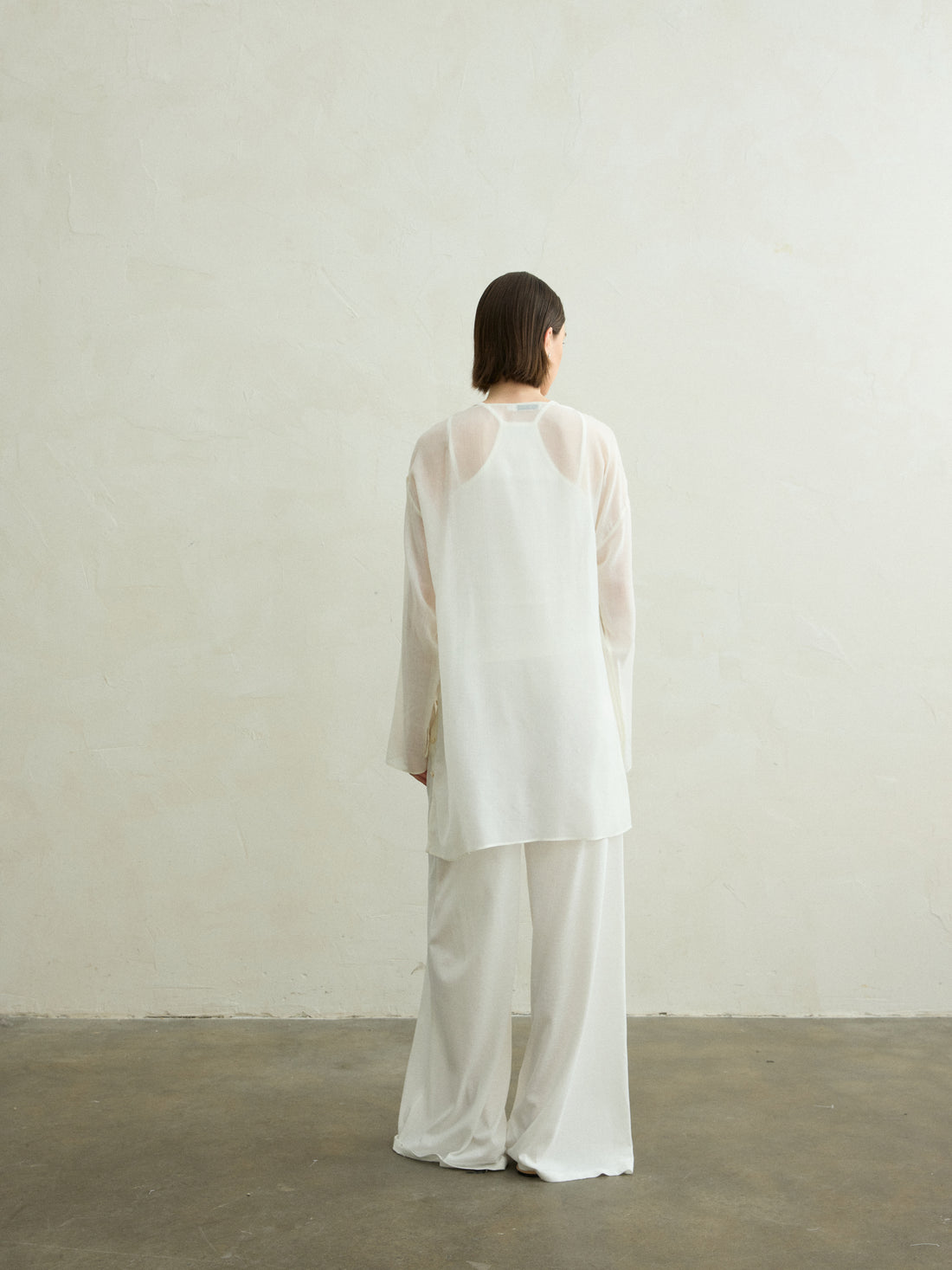 Berta wool sheer top