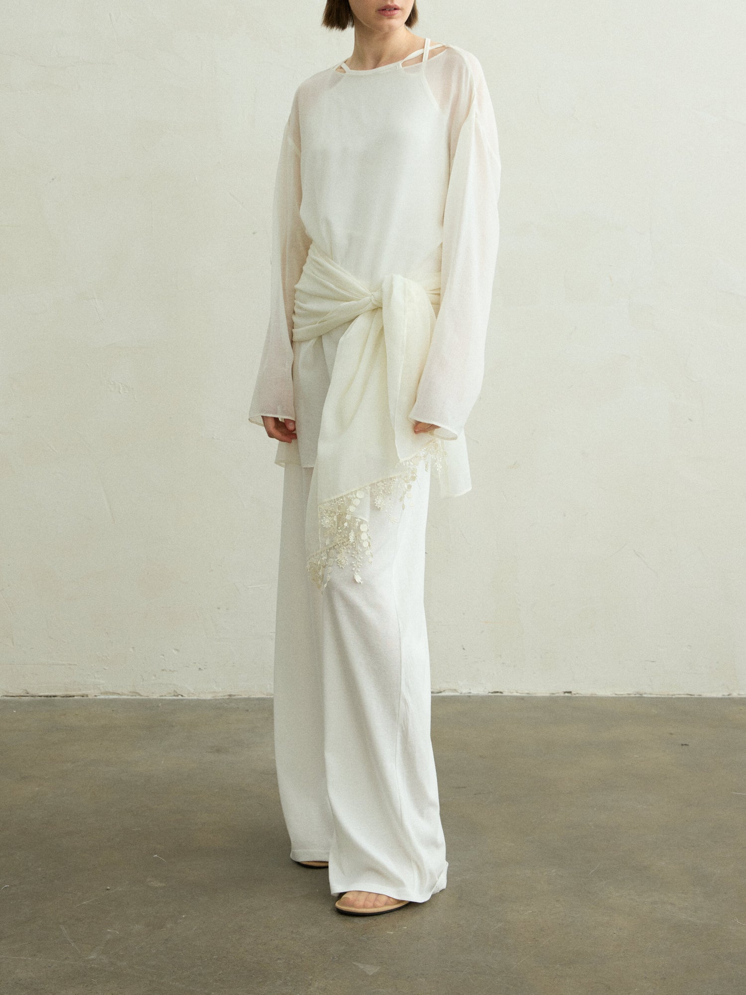 Berta wool sheer top
