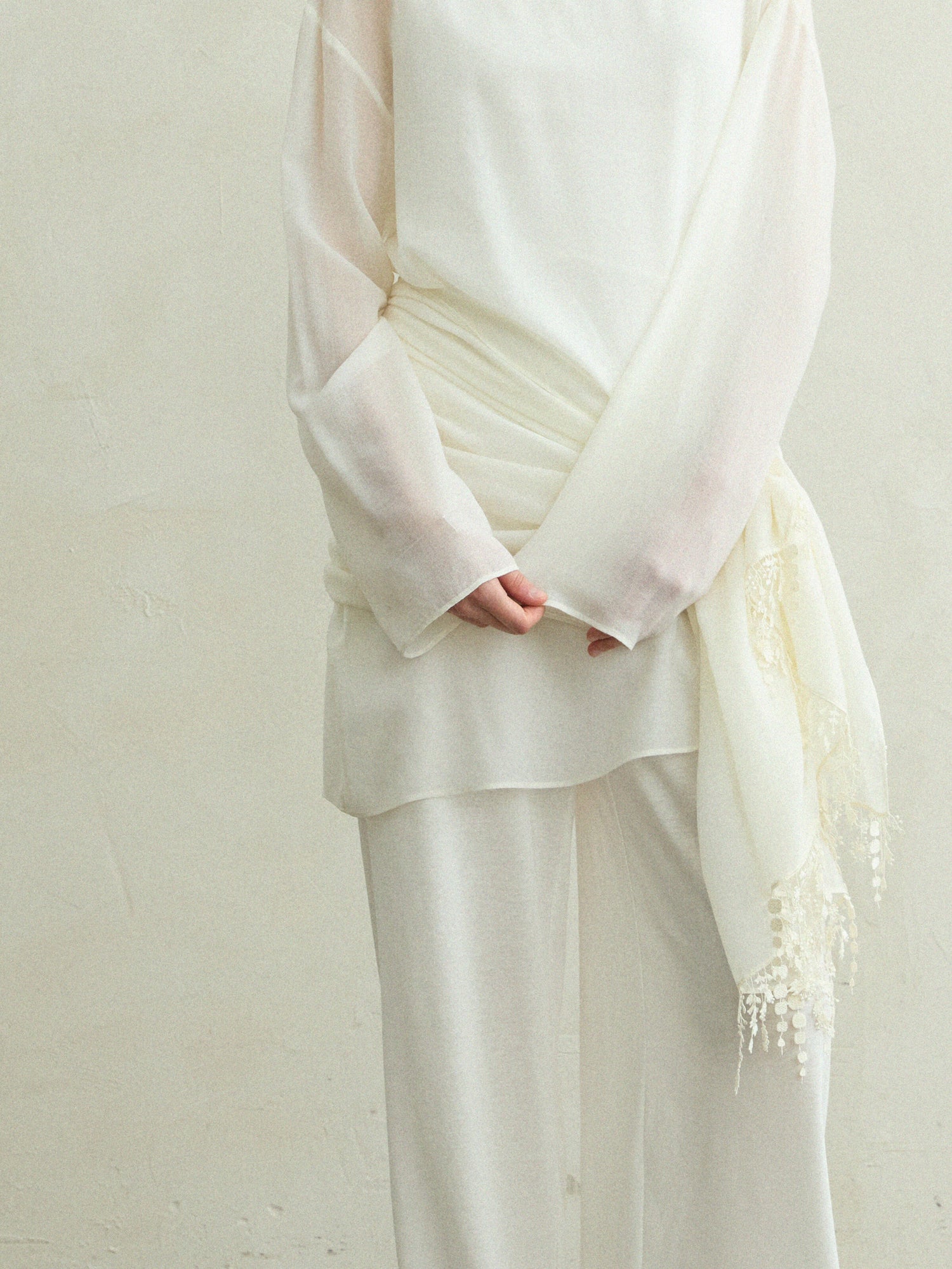 Berta wool sheer top