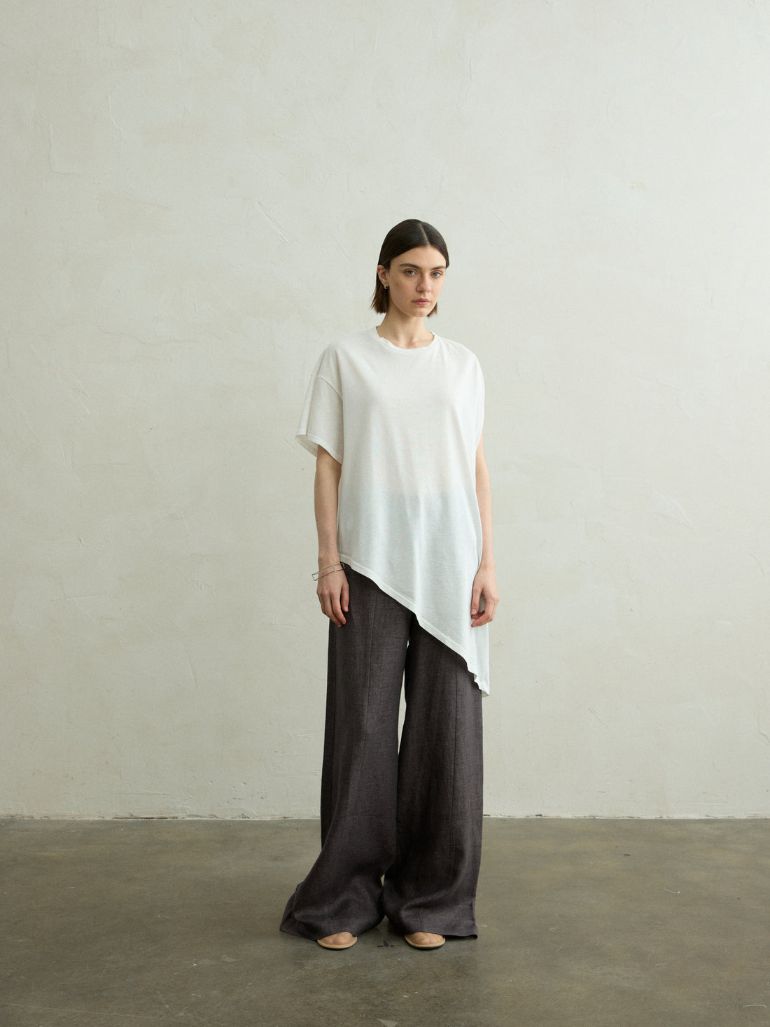 Berta wide linen trousers