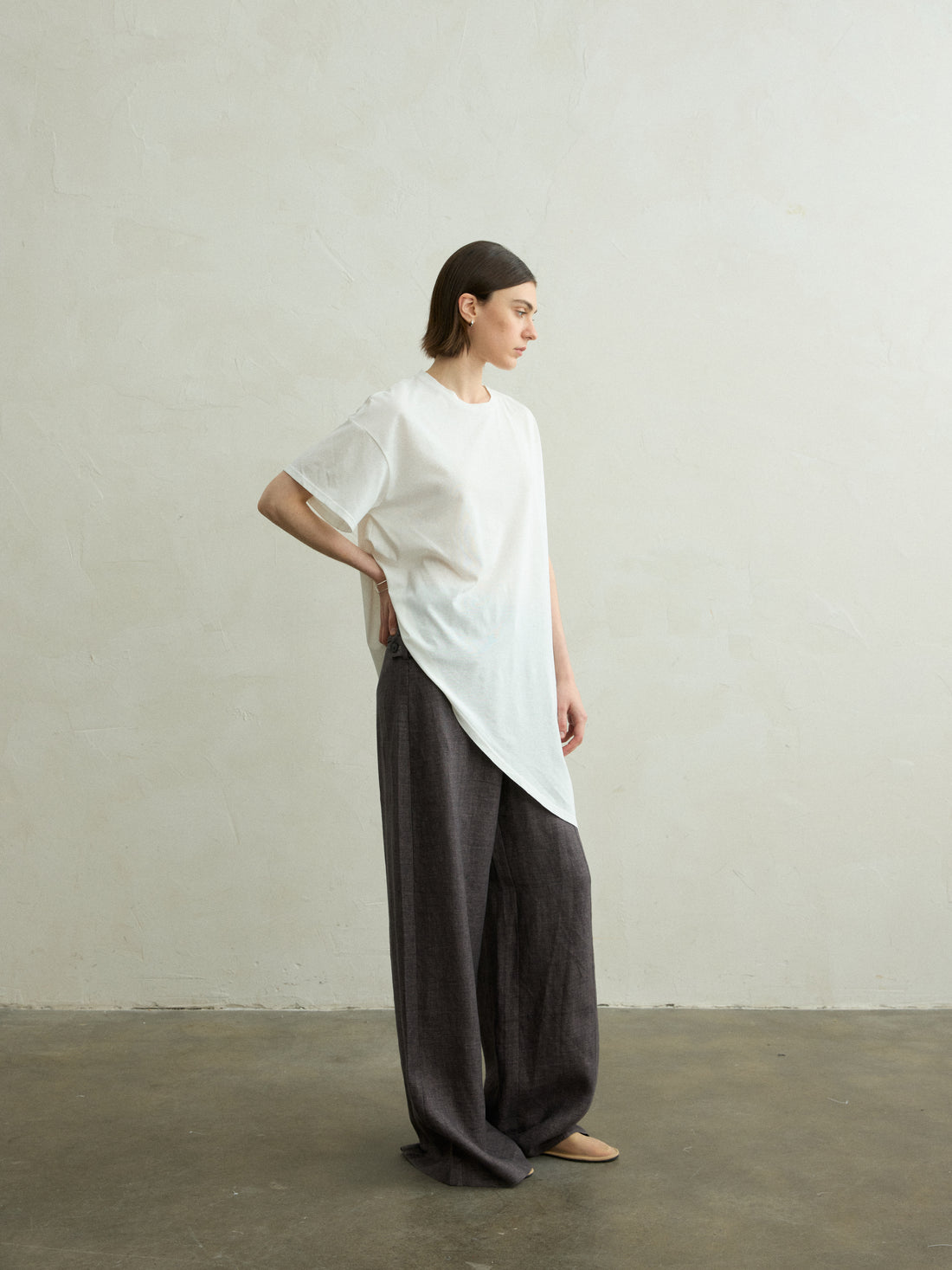 Berta wide linen trousers
