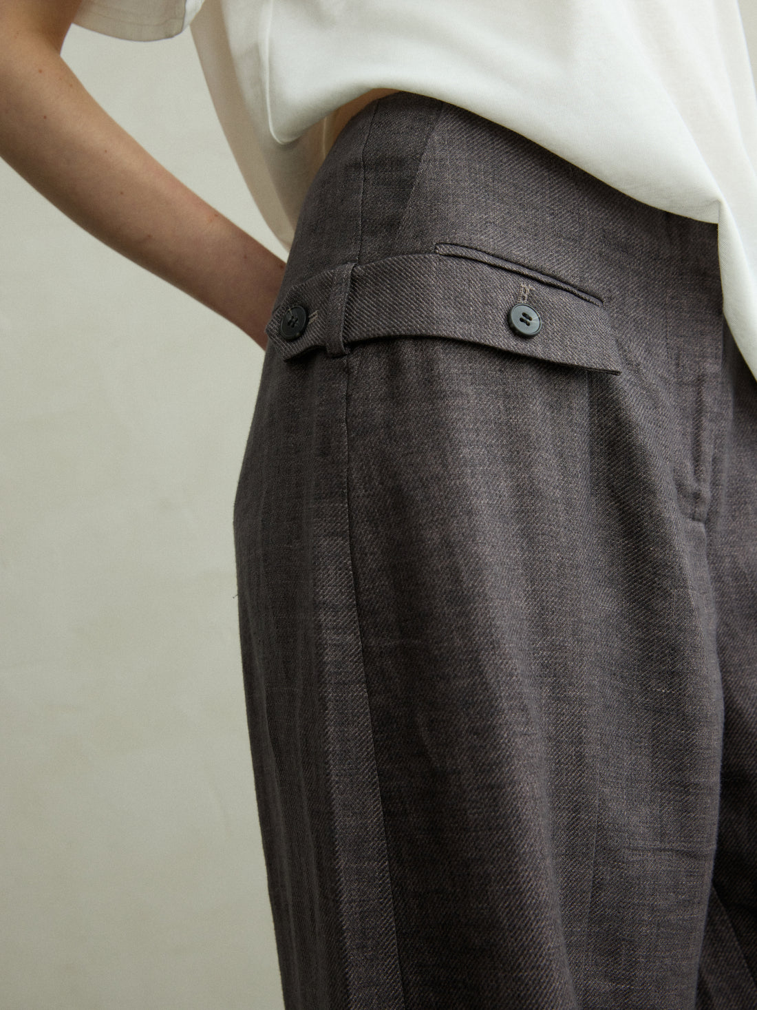 Berta wide linen trousers