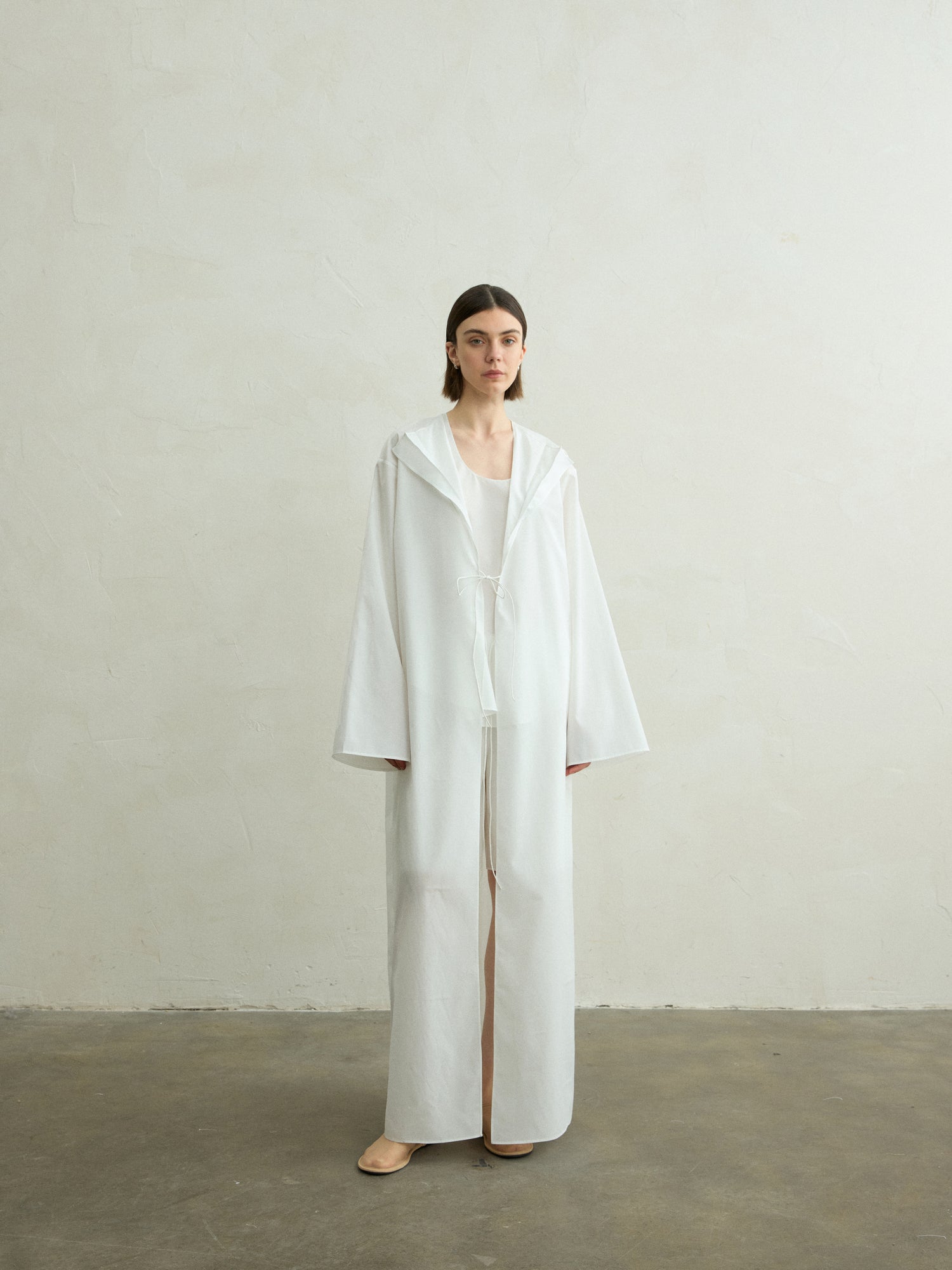 Solene silk shirt coat