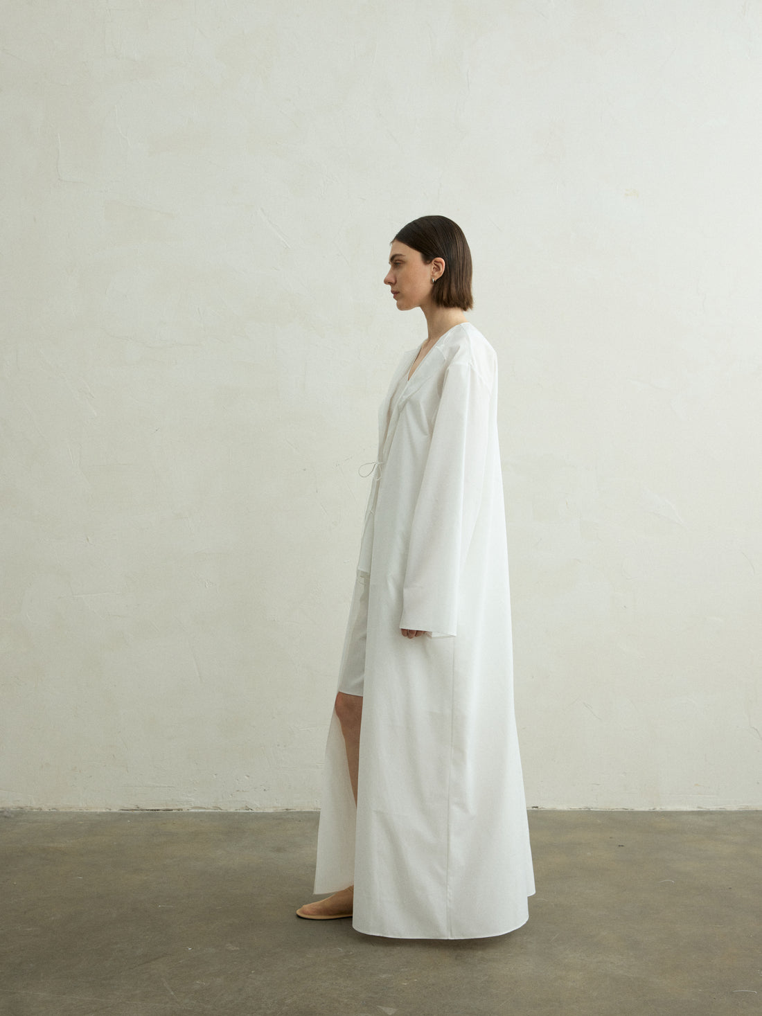 Solene silk shirt coat