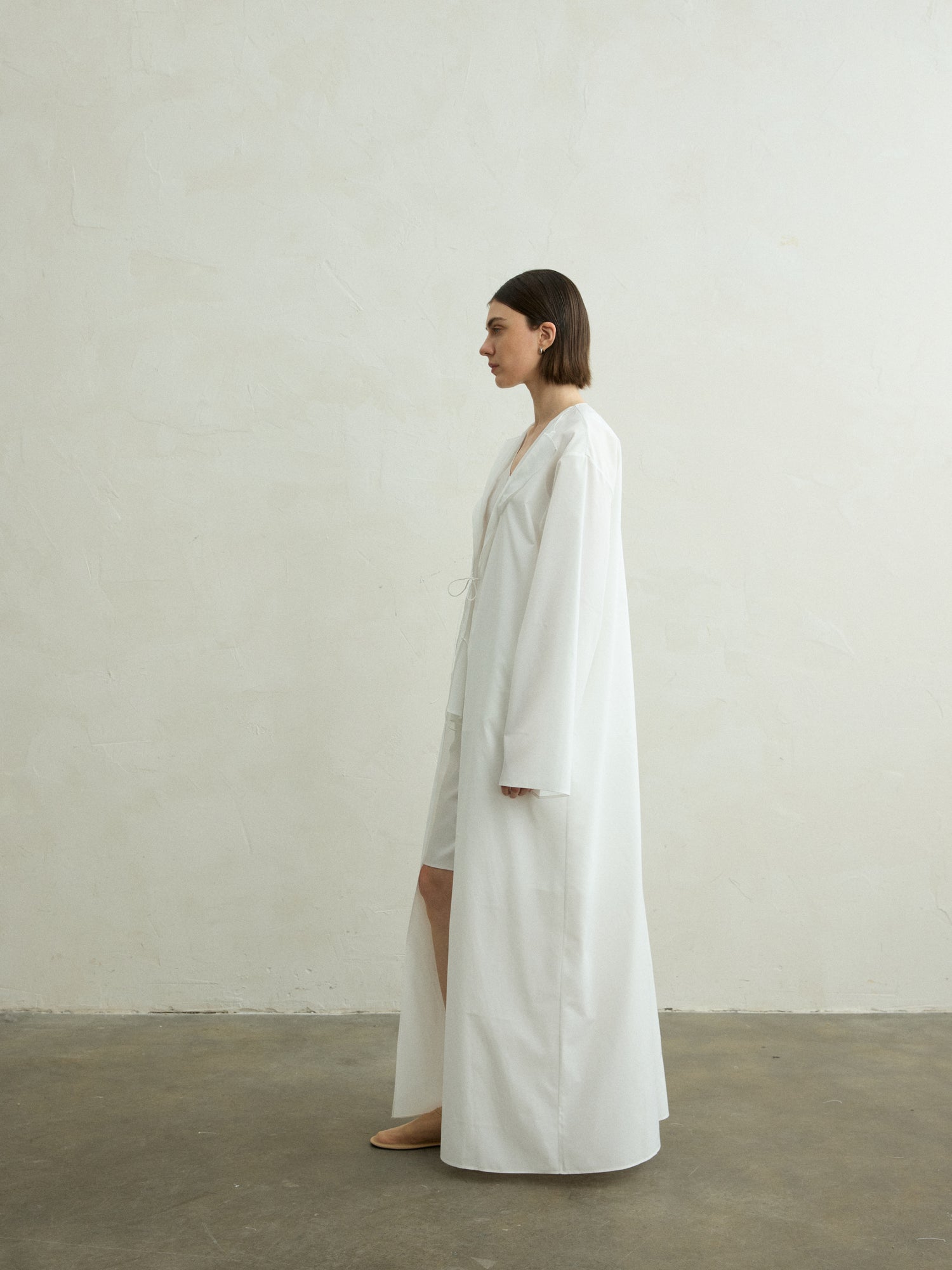 Solene silk shirt coat