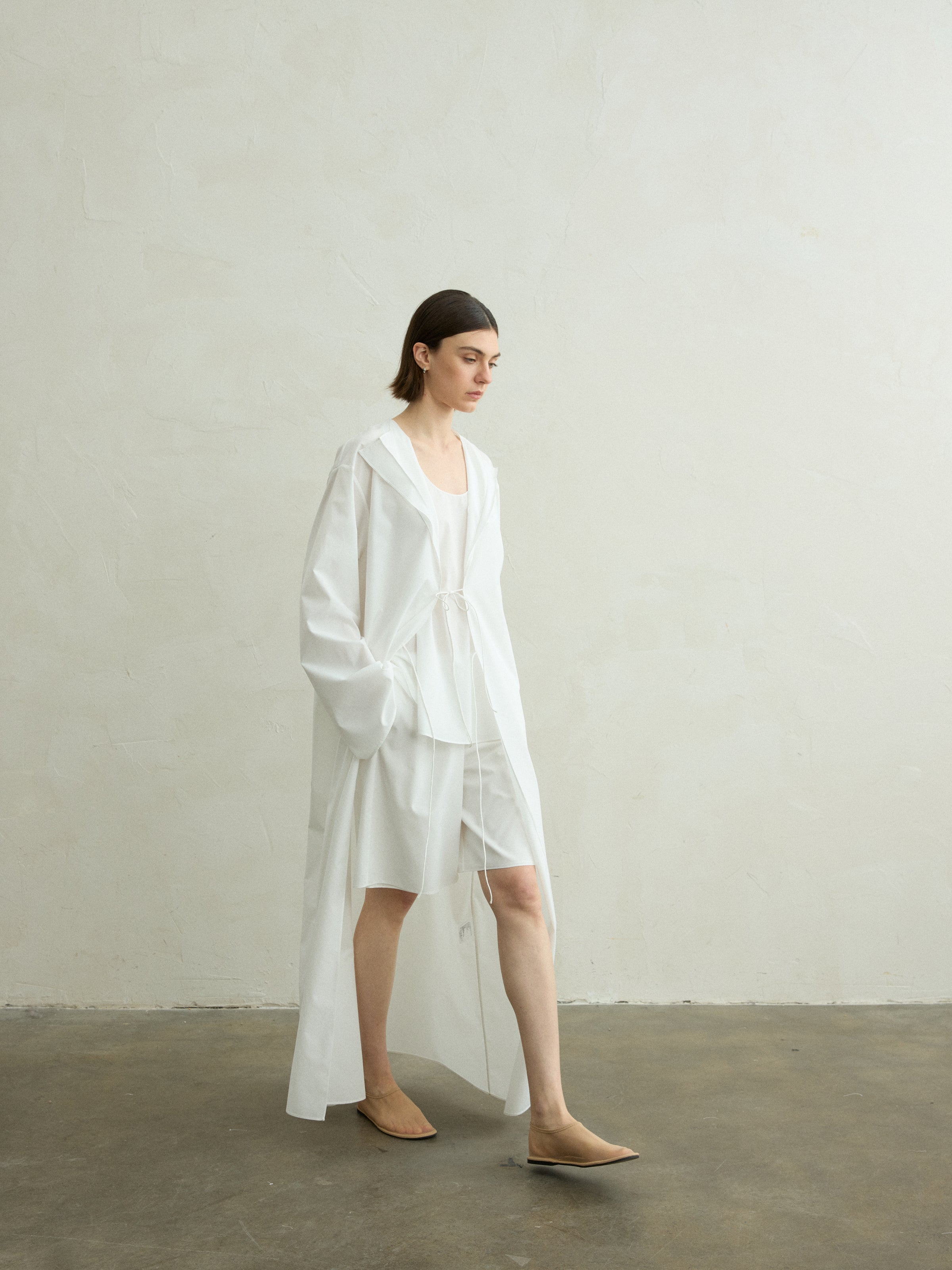 Solene silk shirt coat