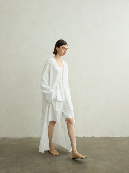 Solene silk shirt coat