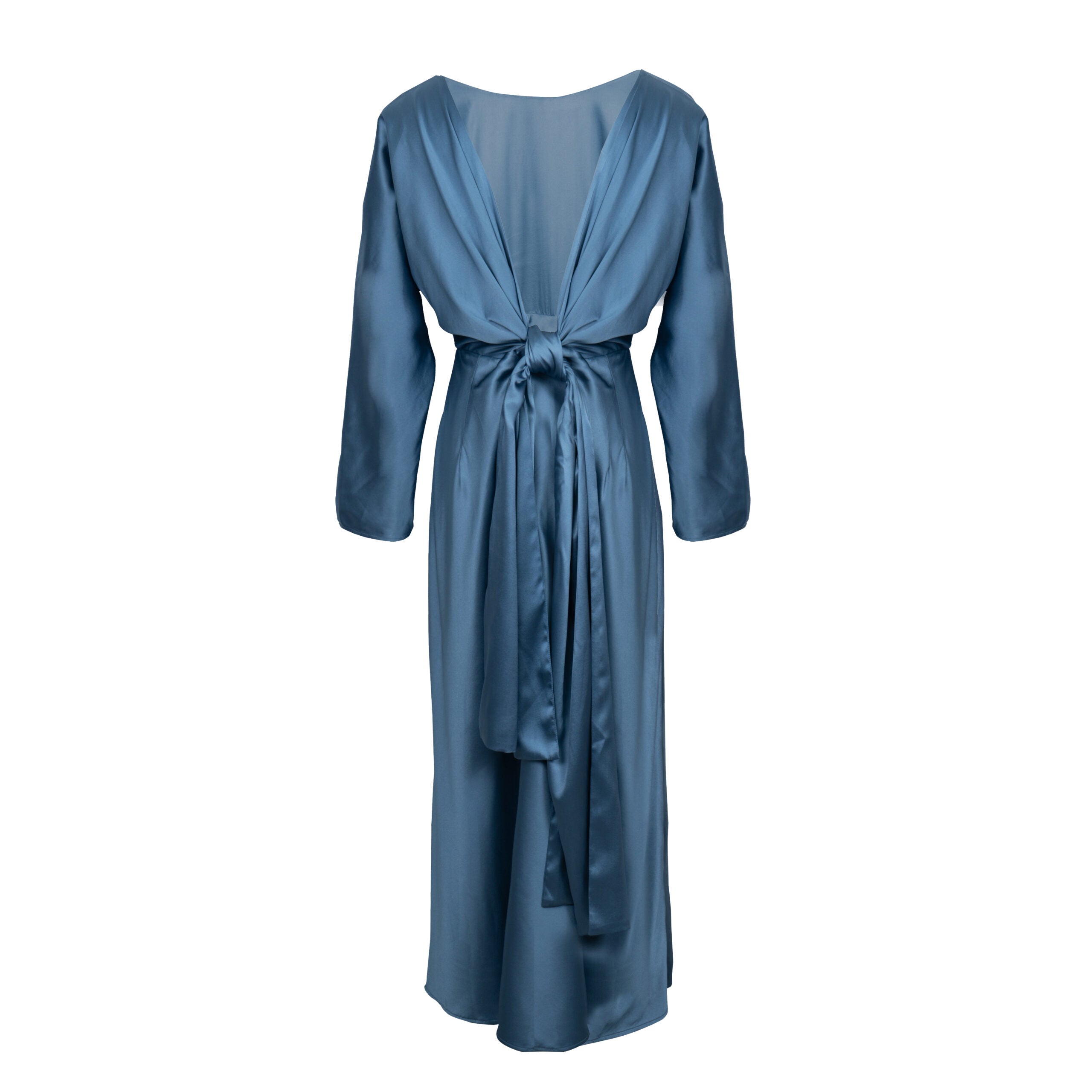 Katlin knot silk dress