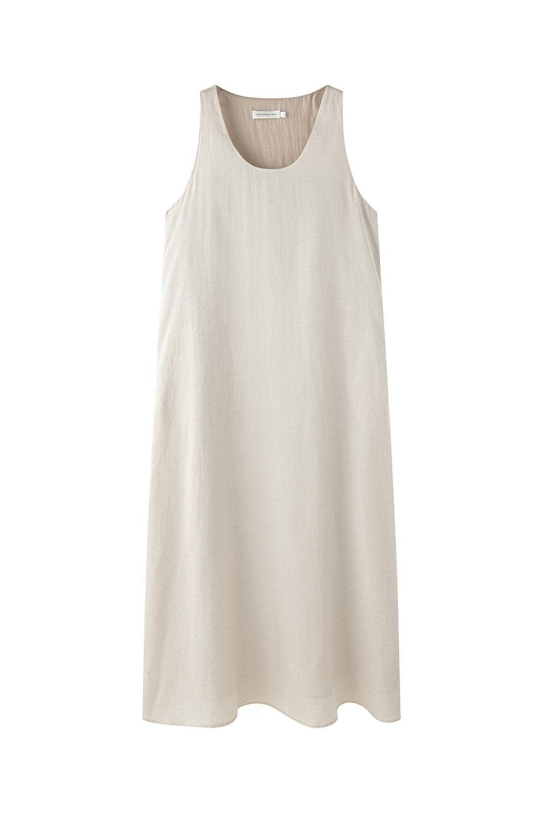 Kalida satin linen dress