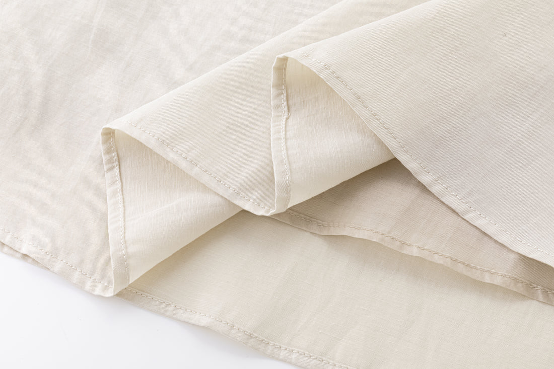 Kalida satin linen dress