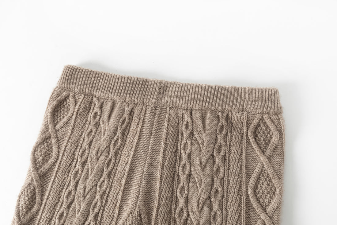Rhea cable knit trousers