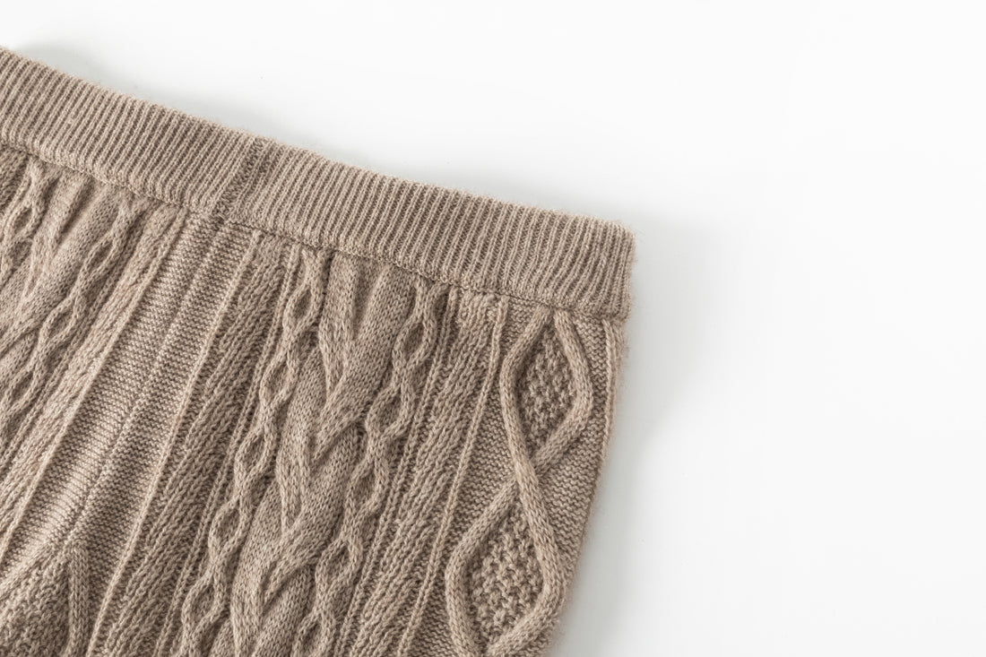 Rhea cable knit trousers