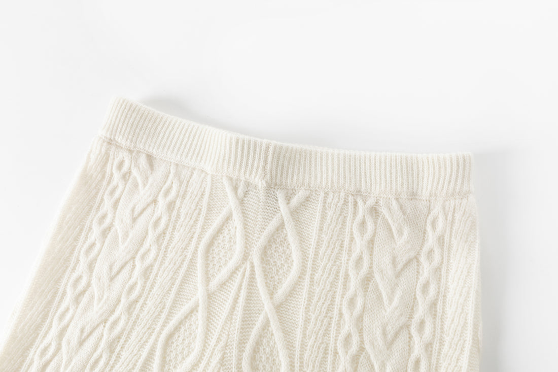 Rhea cable knit trousers