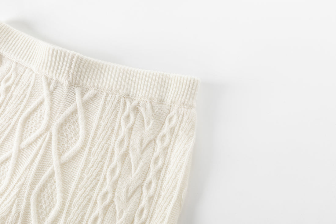 Rhea cable knit trousers