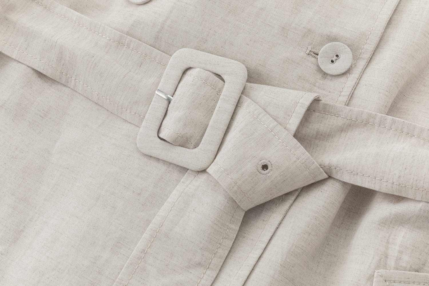 Nili linen silk trenchcoat