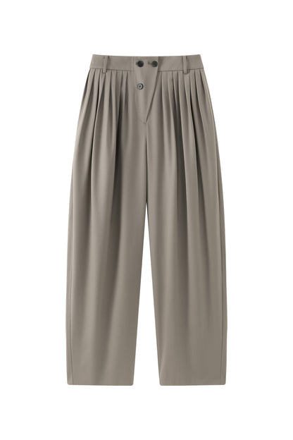 Larissa pleated wool trousers