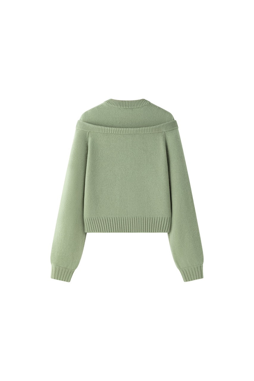 Atlas doubled neck knit