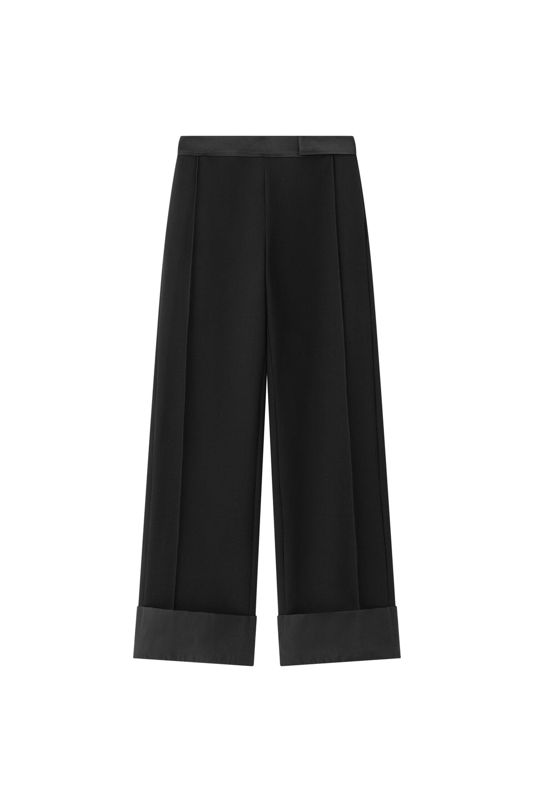 Cosmos wide leg wool trousers