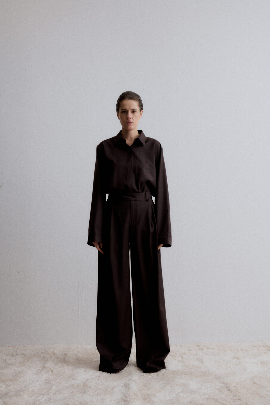 Cosmos pleated trousers