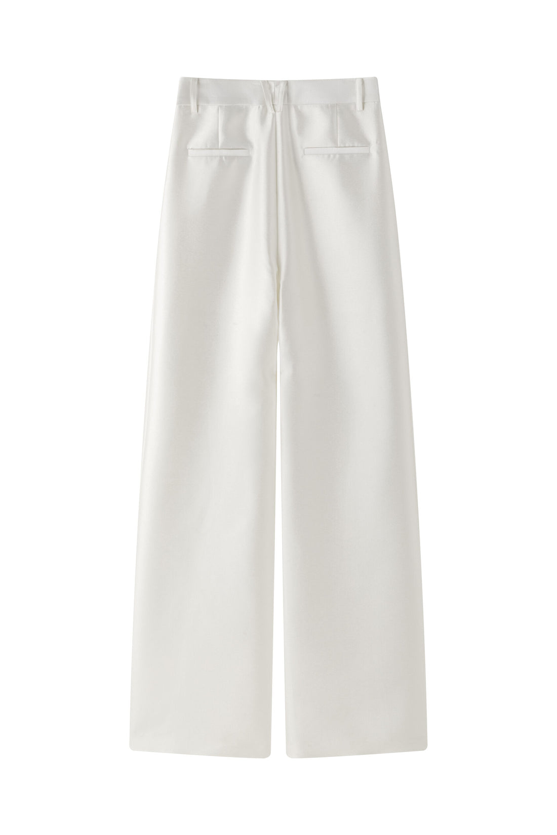 Ivory sheen trousers