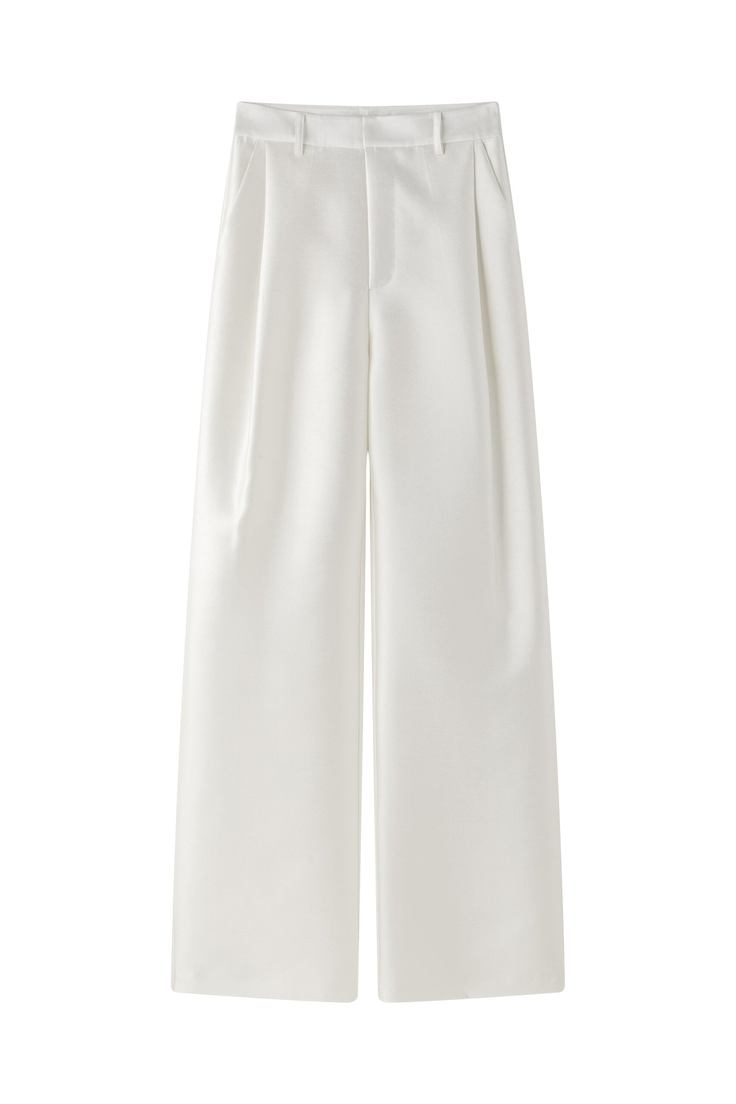 Ivory sheen trousers