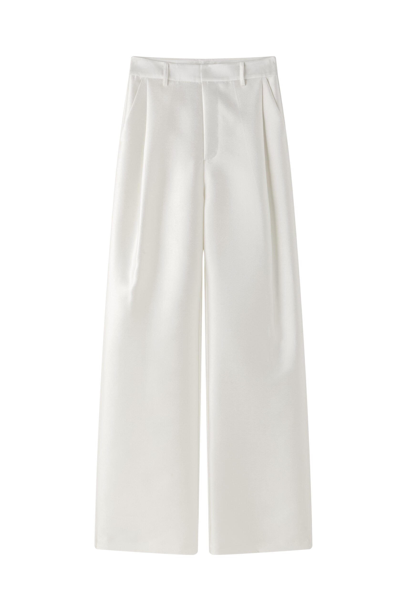 Ivory sheen trousers