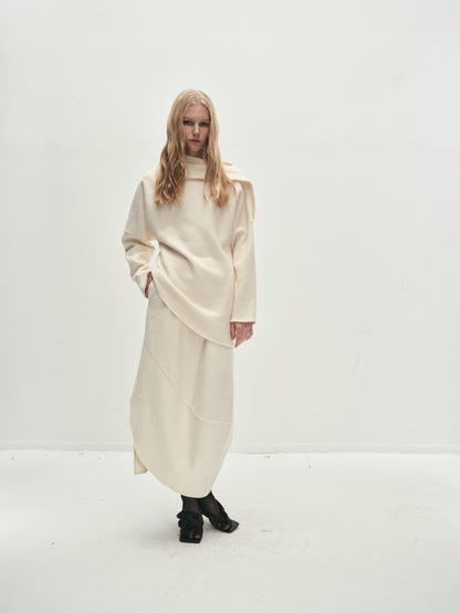 Rhea folded neckline blouse