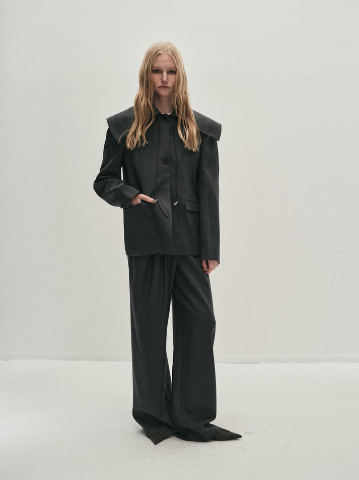 Portia big collar blazer