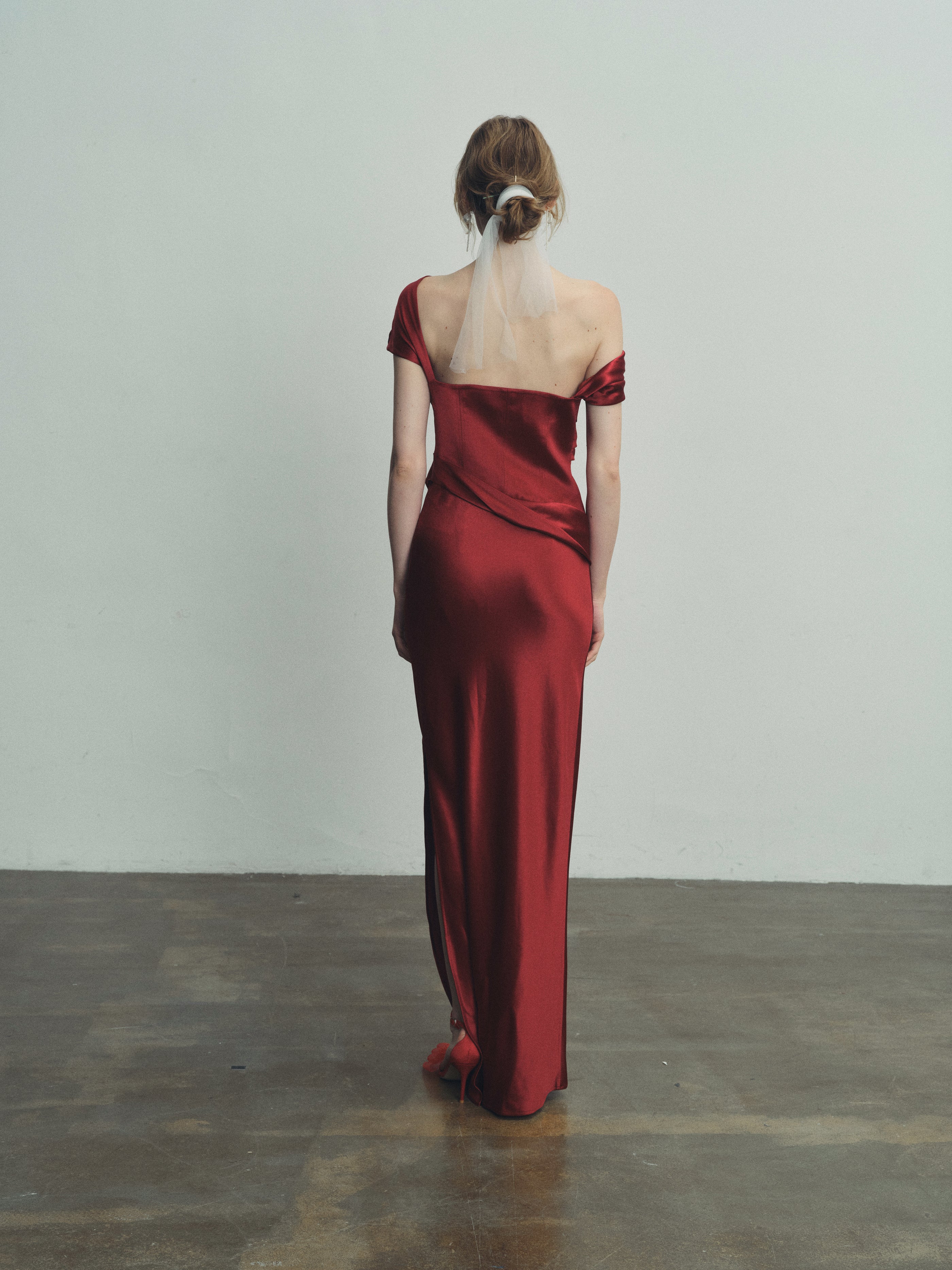 Aries structured gown