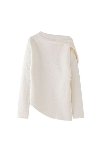 Rhea folded neckline blouse