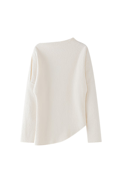 Rhea folded neckline blouse