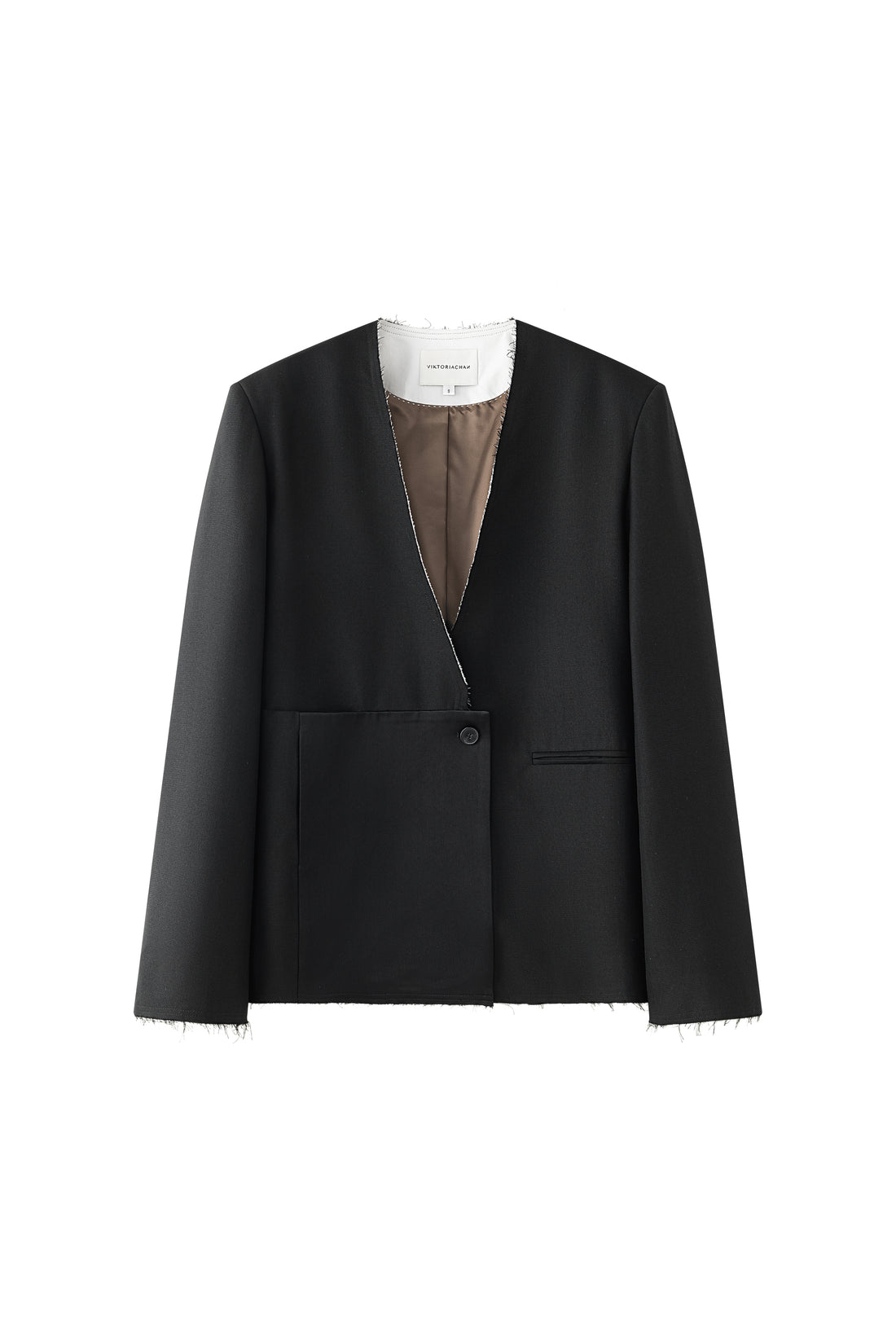 Juliet raw edge blazer
