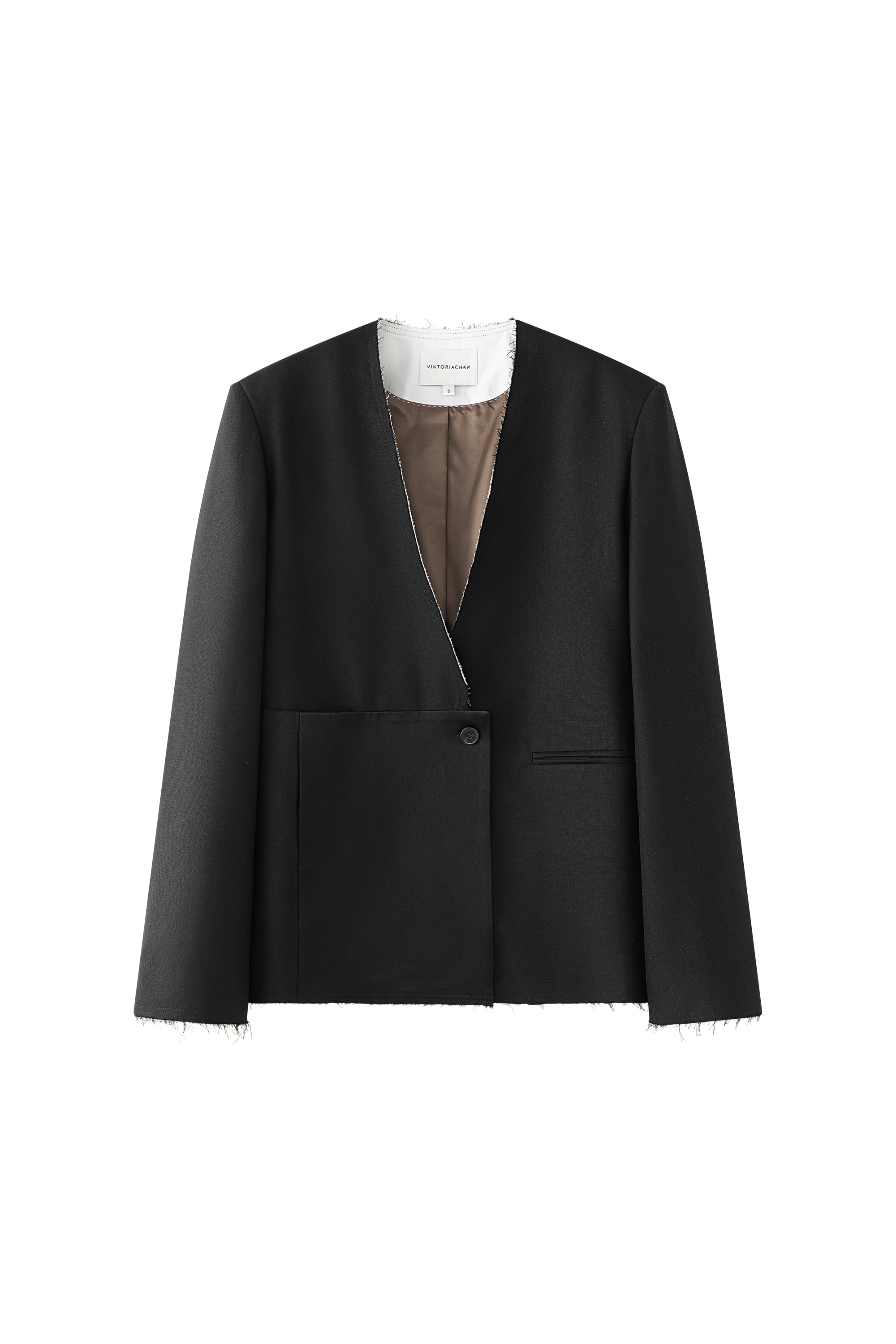 Juliet raw edge blazer