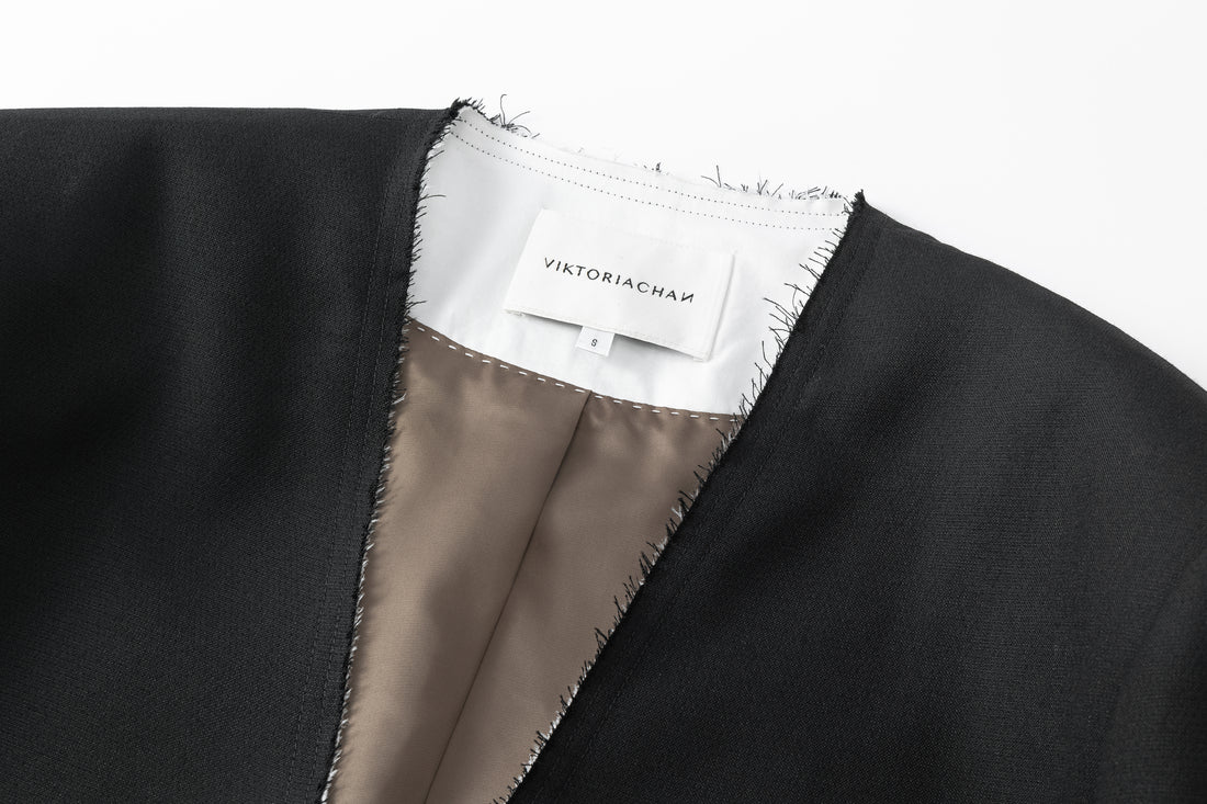 Juliet raw edge blazer