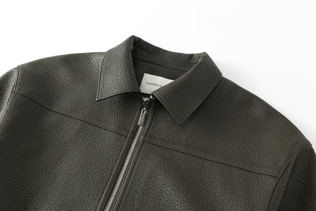 Cosmo midi leather jacket