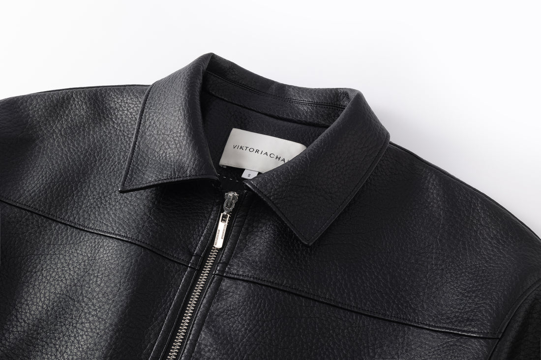 Cosmo midi leather jacket