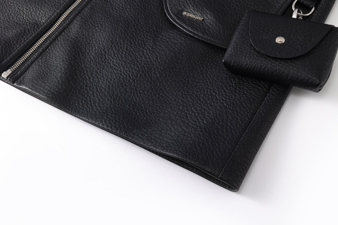 Cosmo midi leather jacket