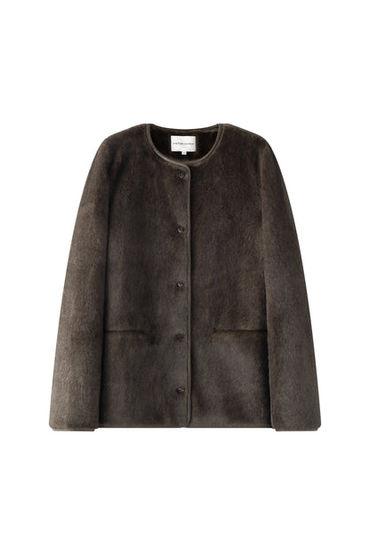 Araki midi fur coat