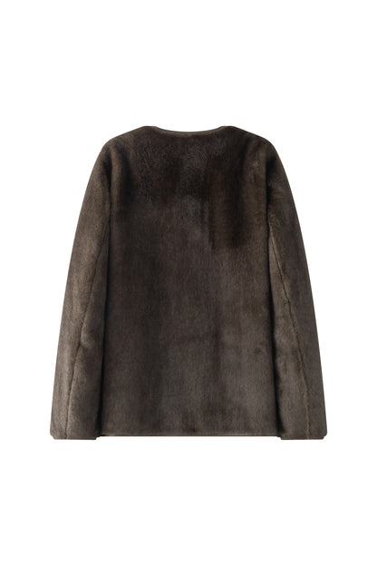 Araki midi fur coat