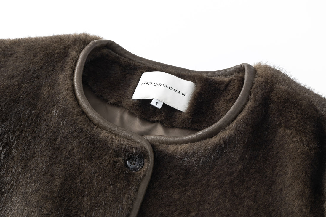 Araki midi fur coat
