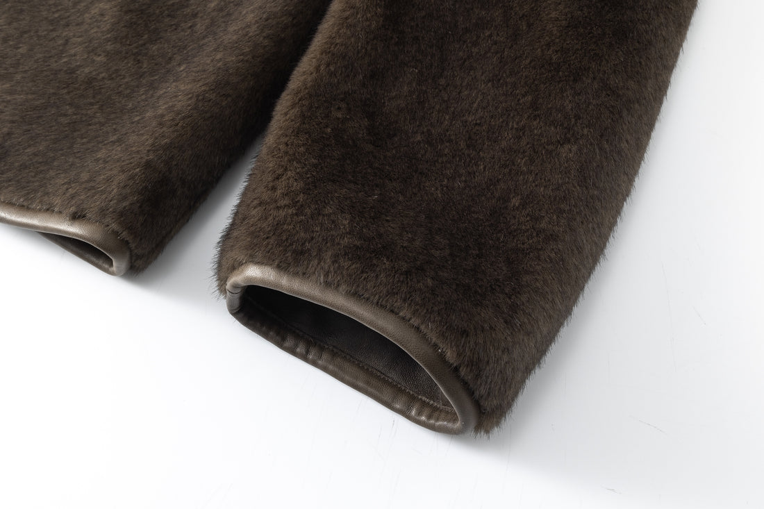Araki midi fur coat