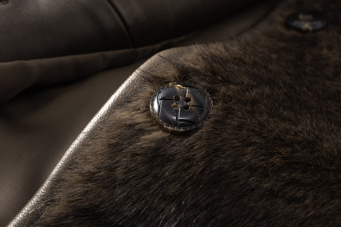 Araki midi fur coat