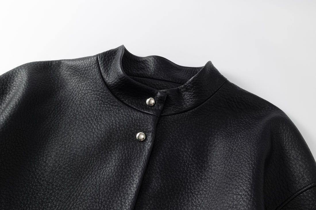 Cosmo long leather jacket