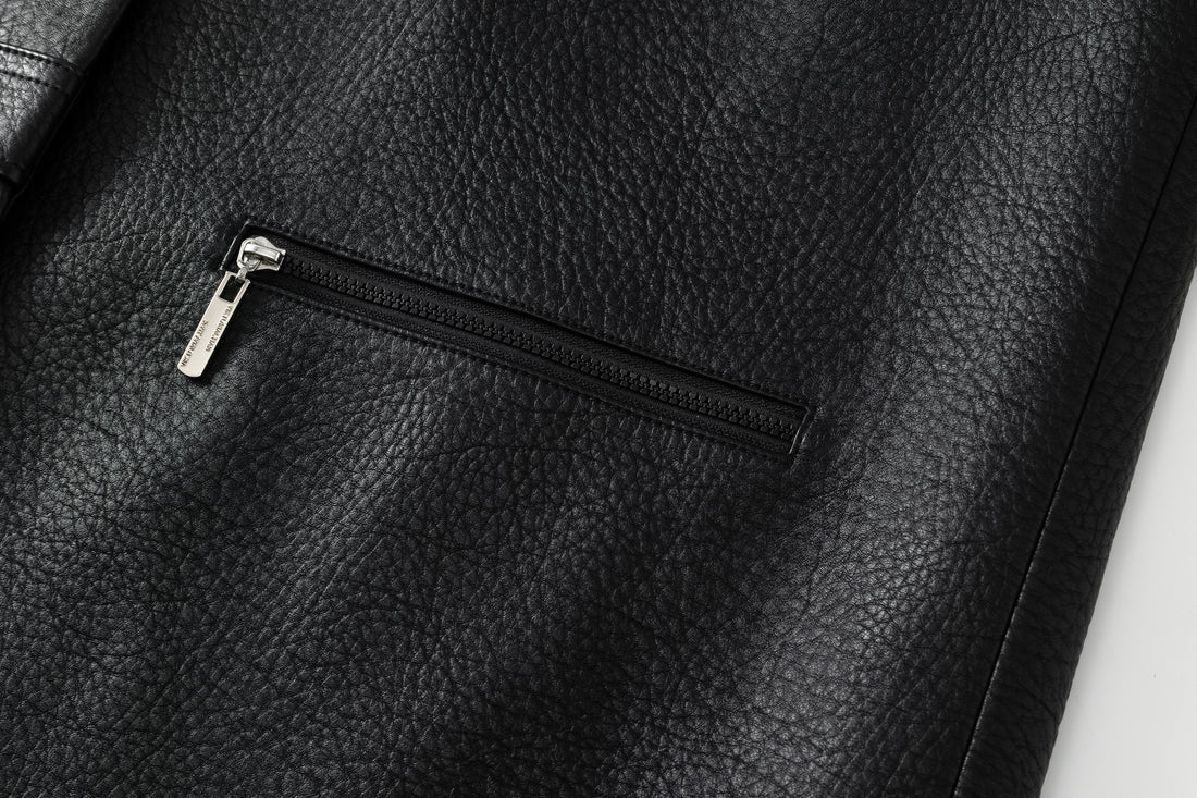 Cosmo long leather jacket